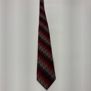 Men's Silk Tie in Red and Black